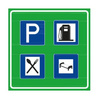 Servis Alanı Levhası