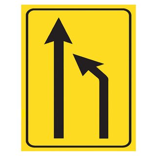 Şerit Düzenleme Sağ Yoldan Sol Yola Levhası