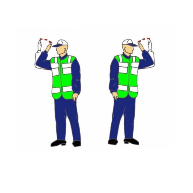 Görevli sağ/solu gösterip düdüğü kısa çalıyorsa: Hızlan işaretidir.