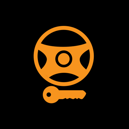 Direksiyon Kilidi Uyarısı; Sarı renkli ise aracınızı servise götürmeli, Kırmızı renkli ise aracınızı kesinlikle kullanmamalısınız.